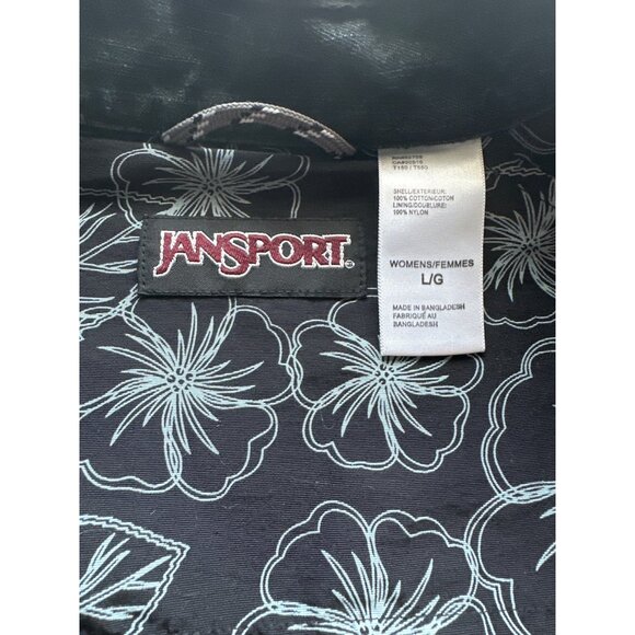 Jansport Jean Jacket VINTAGE Walkman Dark Denim Long Sleeve Snap Close Large - Picture 8 of 8